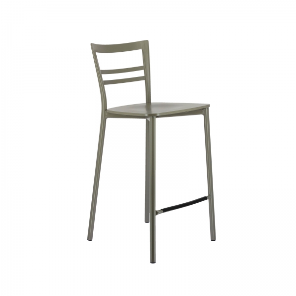 Tabouret snack contemporain en métal et multiplis bois - Go Clip Connubia® - 98