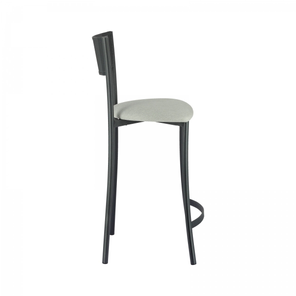 Tabouret haut moderne assise en tissu et structure en métal fabrication française - Wasabi Carrier® - 4