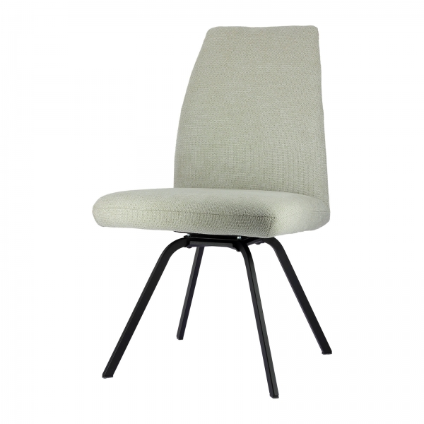 Chaise avec dossier basculant tissu et pieds métal - Gabin - 5