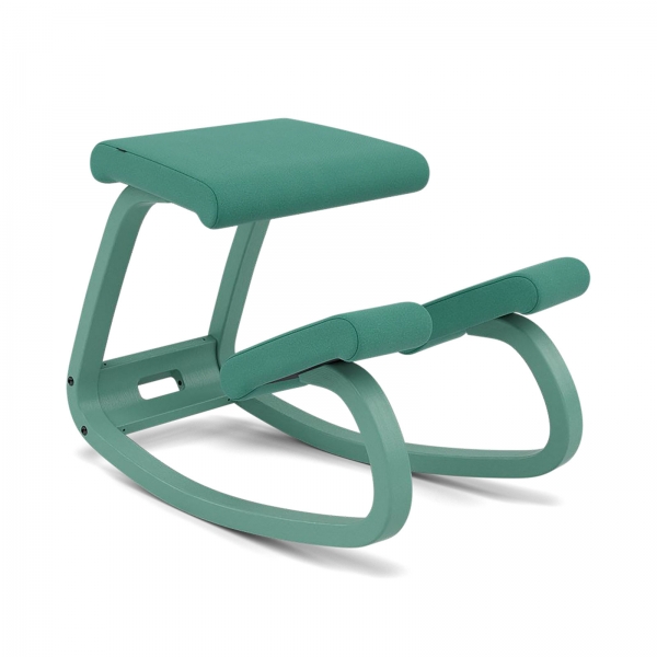 Chaise de bureau ergonomique à bascule en tissu vert - Variable Monochrome Varier® - 6