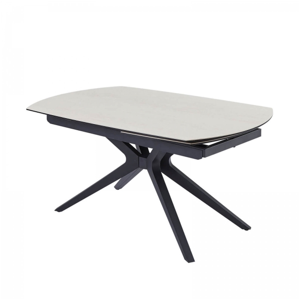 Table extensible en céramique pieds métal - Angèle - 5