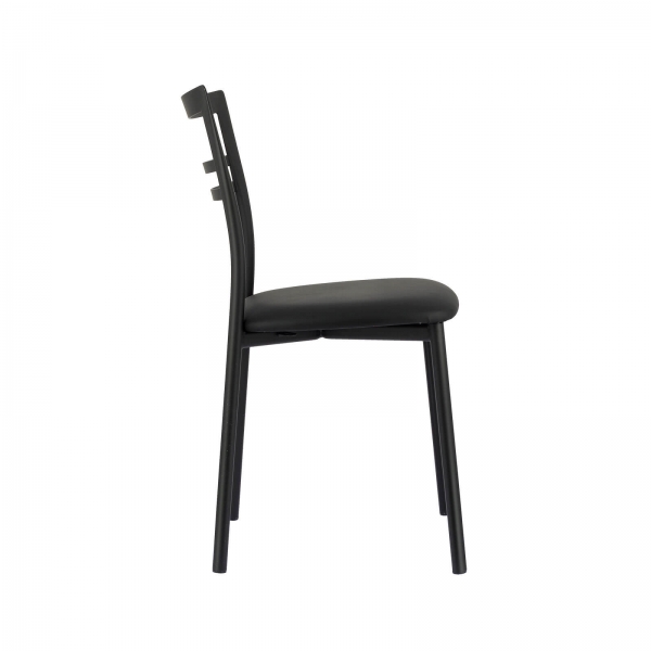 Chaise de cuisine noire assise noire - Go 1419 - 4