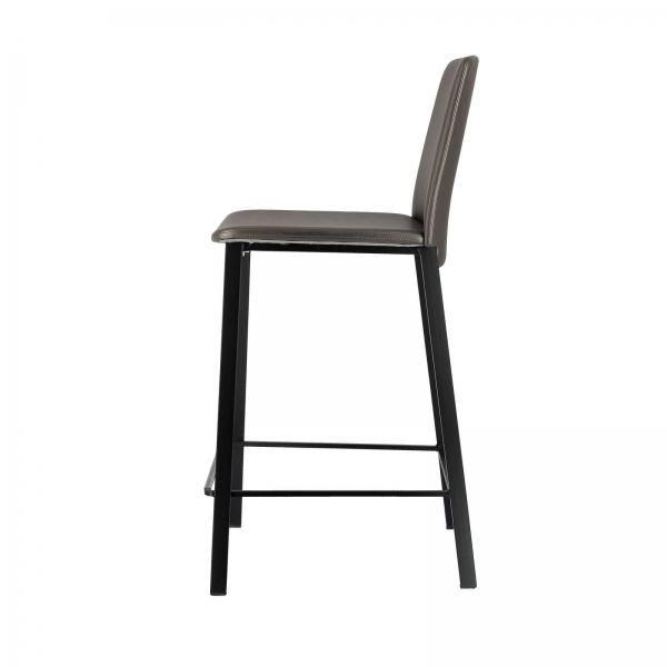 Tabouret snack taupe et noir - Primera - 4