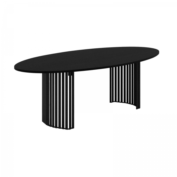 Grande table design ovale avec pieds ajourés - Canvas - 2