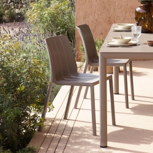 Chaise de jardin empilable en polypropylène - Tiberina