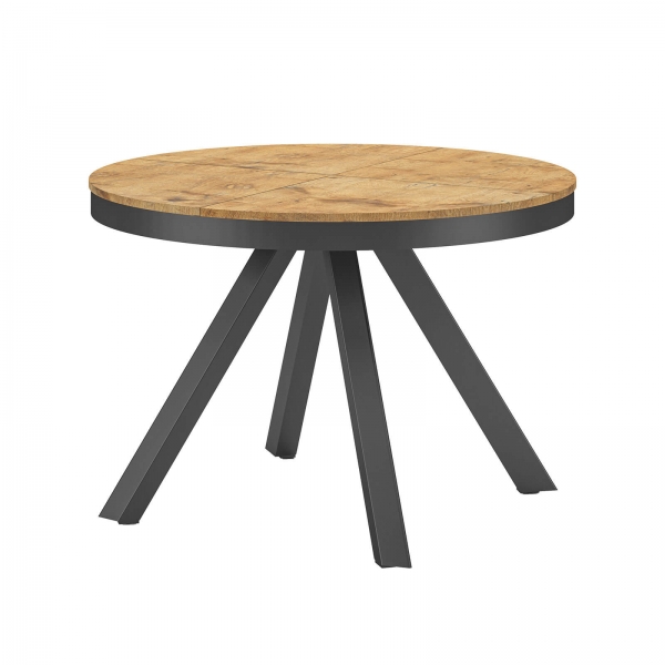Table ronde design italien avec allonges - Petalo - 5