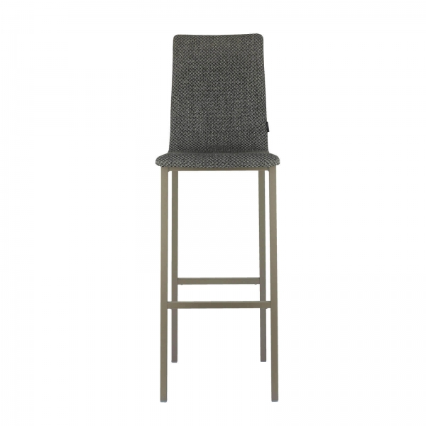Tabouret hauteur bar dossier haut en tissu - Koko Mobliberica® - 2