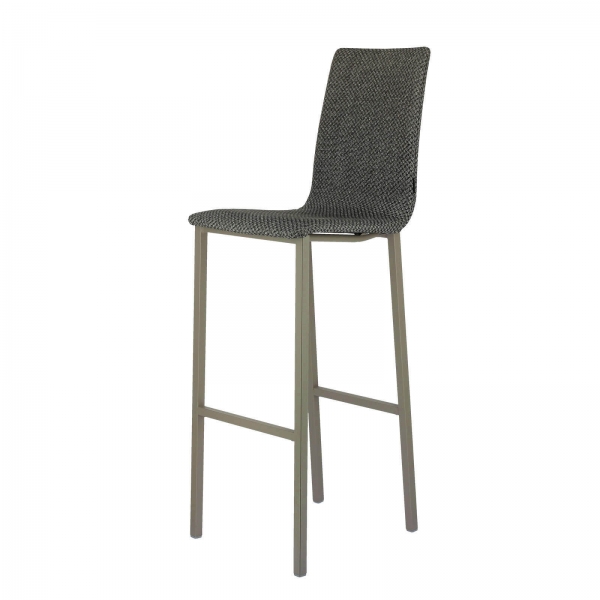 Tabouret de bar dossier haut en tissu - Koko Mobliberica® - 3