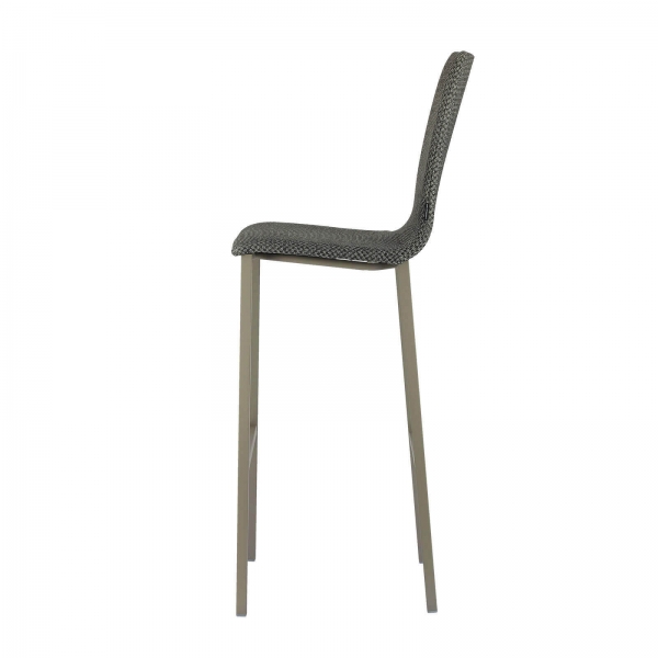 Tabouret de bar dossier haut en tissu - Koko Mobliberica® - 4