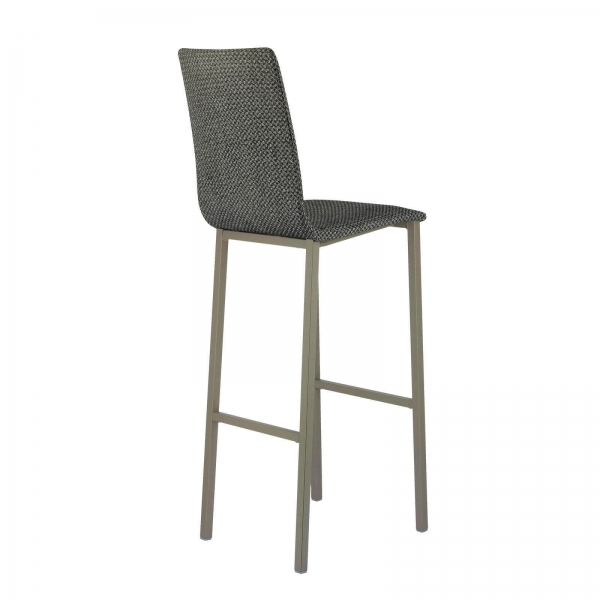 Tabouret de bar dossier haut en tissu - Koko Mobliberica® - 7