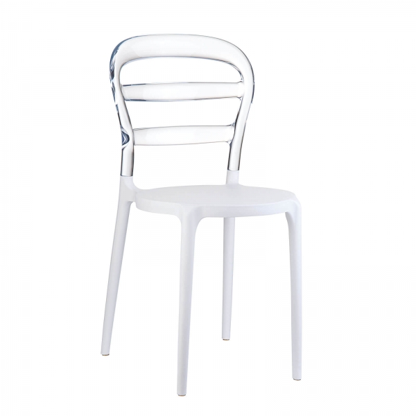 Chaise design en plexi et polypropylène - 1