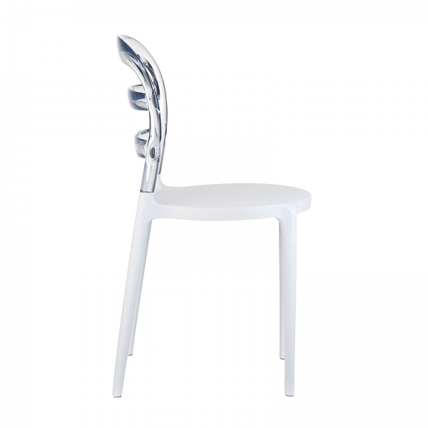 Chaise design en plexi et polypropylène - 4