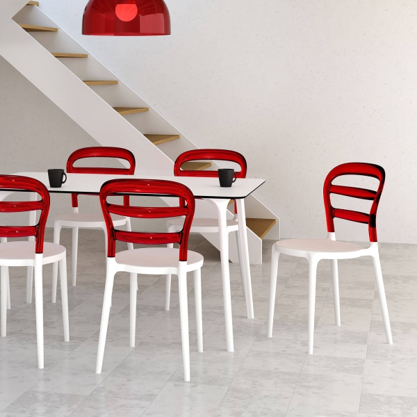 Chaise design en plexi et polypropylène - 17