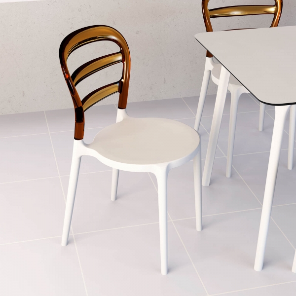 Chaise design en plexi et polypropylène - 16