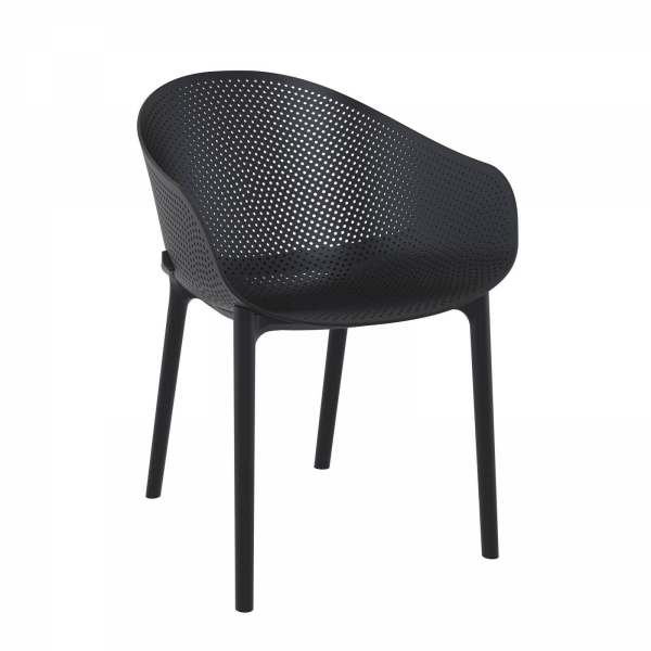 Fauteuil moderne noir - Sky - 3