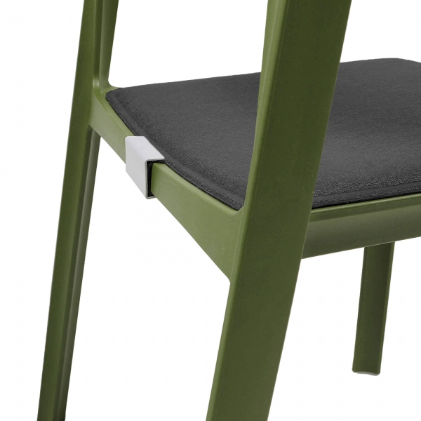 Chaise moderne en plastique empilable - Trill bistrot - 11