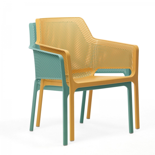 Fauteuil bas relax moderne en polypropylène - Net - 12