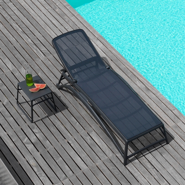 Table basse de jardin carrée empilable en polypropylène - Pop - 4