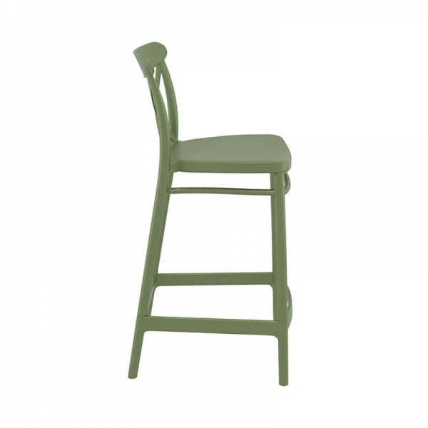 Tabouret snack pour jardin en plastique vert - 3