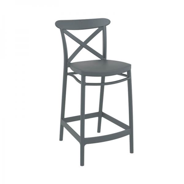 Tabouret en plastique gris foncé - Cross - 11