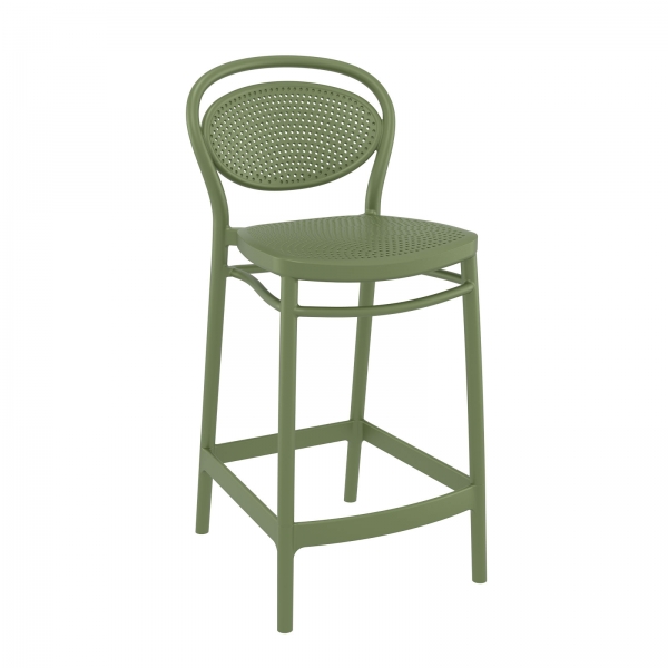 Tabouret en polypropylène vert - 10