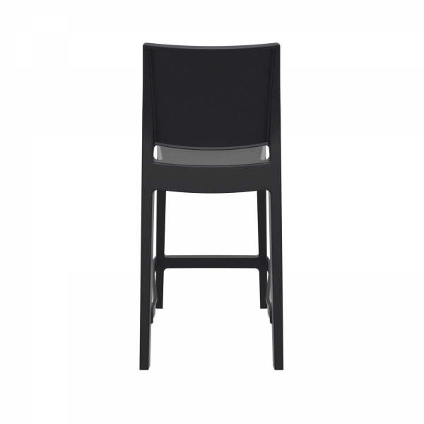 Tabouret snack empilable en polypropylène noir - Maya - 5