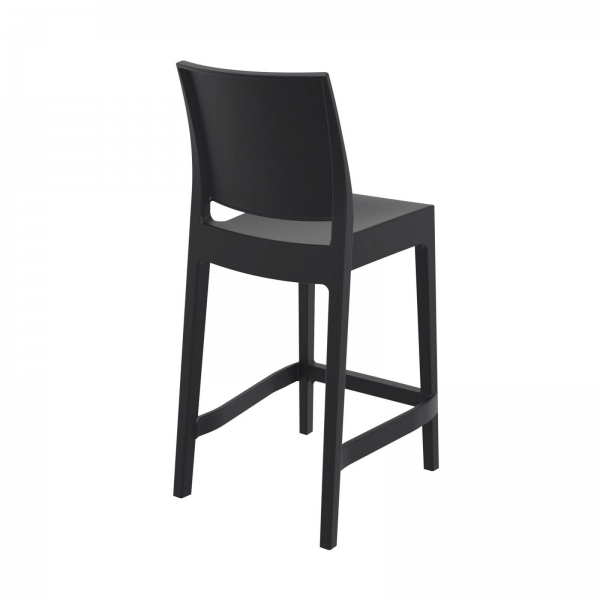 Tabouret hauteur 65 cm empilable noir - Maya - 6