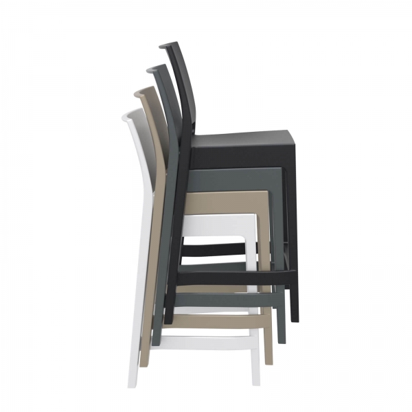 Tabouret empilable en polypropylène - Maya - 11