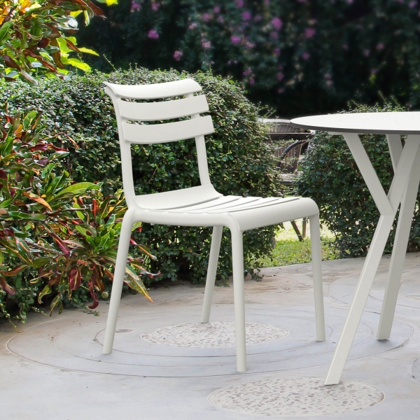 Chaise de jardin moderne en polypropylène - Helen - 1
