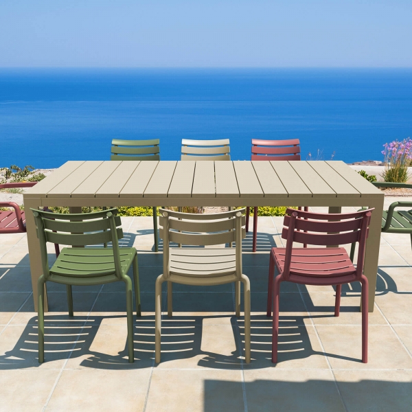 Chaise de jardin moderne en polypropylène - Helen - 14
