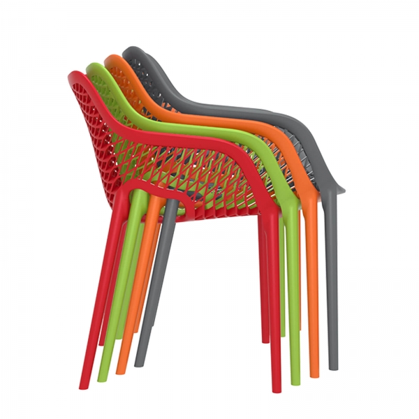 Fauteuil de jardin moderne ajouré en polypropylène - 14