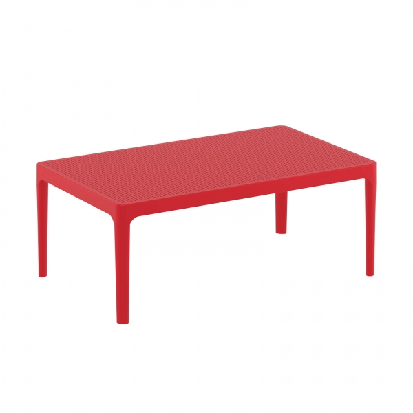 table basse de salon rouge Sky 104 - 6