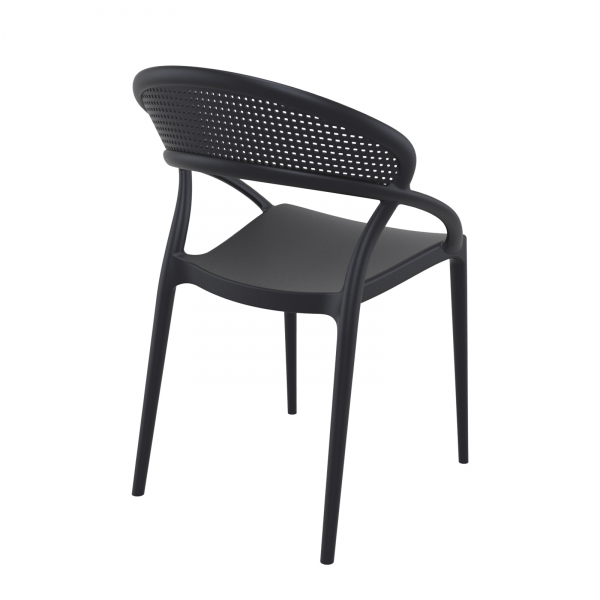 Chaise design de jardin empilable en polypropylène - Sunset - 7