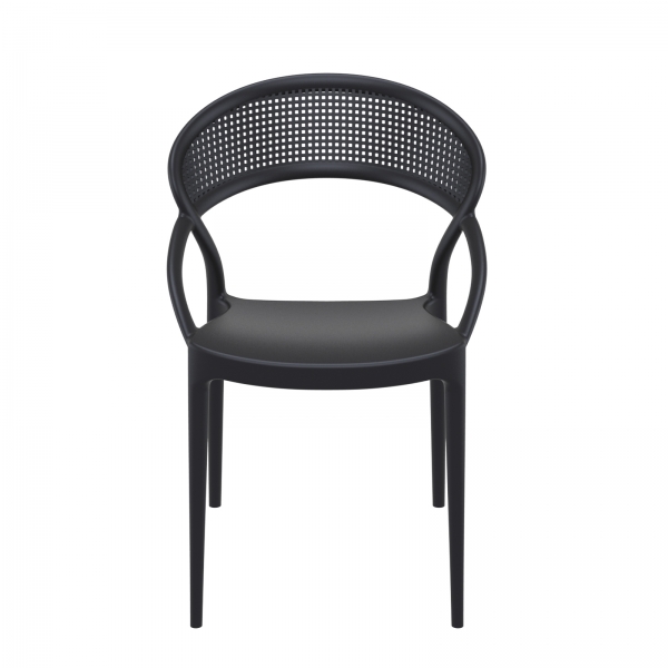 Chaise design de jardin empilable en polypropylène - Sunset - 4