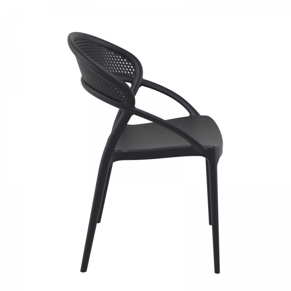 Chaise design de jardin empilable en polypropylène - Sunset - 5