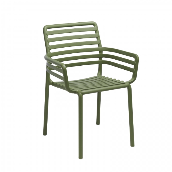 Fauteuil de jardin tendance empilable fabriqué en Italie - Doga - 10