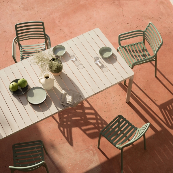 Fauteuil de jardin tendance empilable fabriqué en Italie - Doga - 3