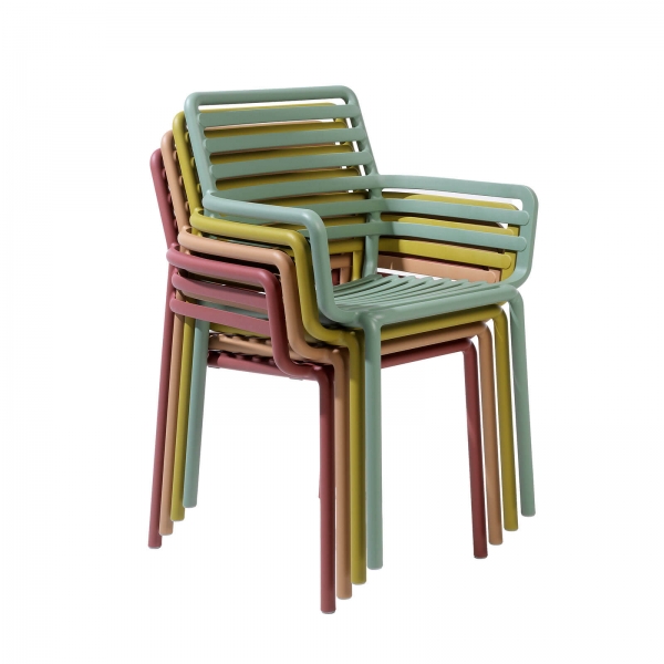 Fauteuil de jardin tendance empilable fabriqué en Italie - Doga - 15