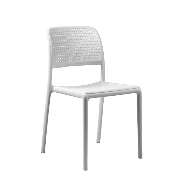 Chaise en polypropylène blanc - Bora Bistrot - 5