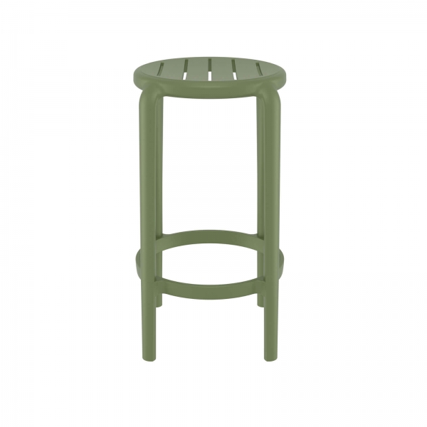 Tabouret snack vert en polypropylène - Tom - 8