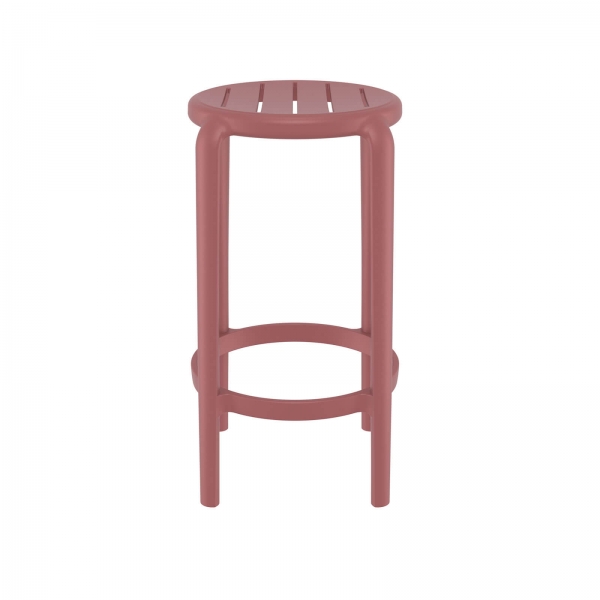 Tabouret snack rose en polypropylène - Tom - 2