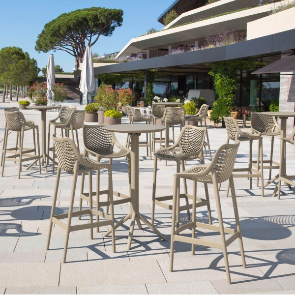 Tabouret de jardin bar moderne ajouré en polypropylène Air - 15