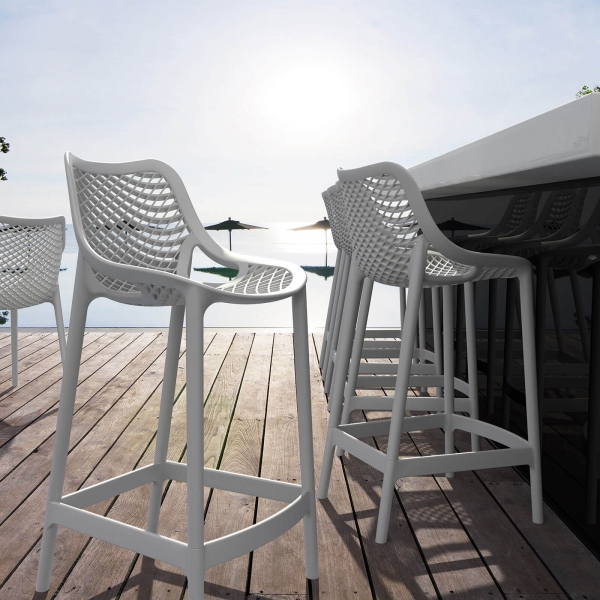 Tabouret de jardin bar moderne ajouré en polypropylène Air - 23