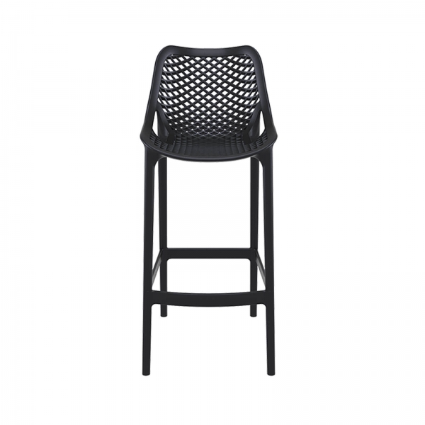 Tabouret de bar moderne en polypropylène noir - Air - 11
