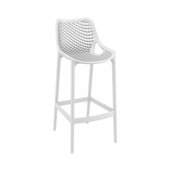 Tabouret de bar moderne en polypropylène blanc - Air - 19