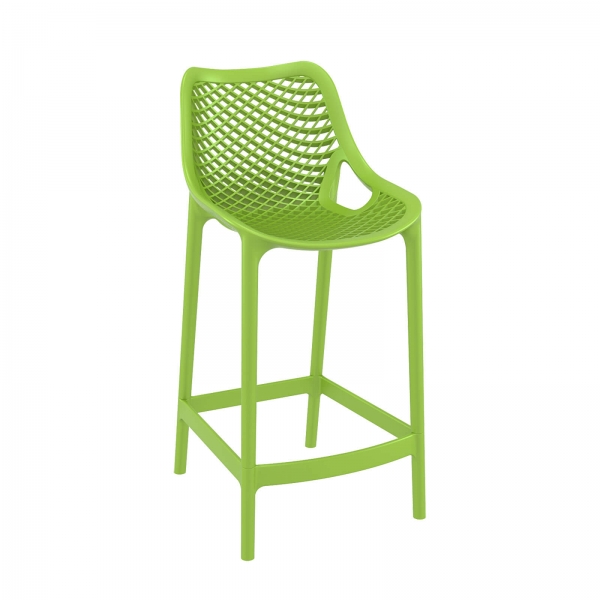 Tabouret snack moderne en polypropylène vert - Air - 7