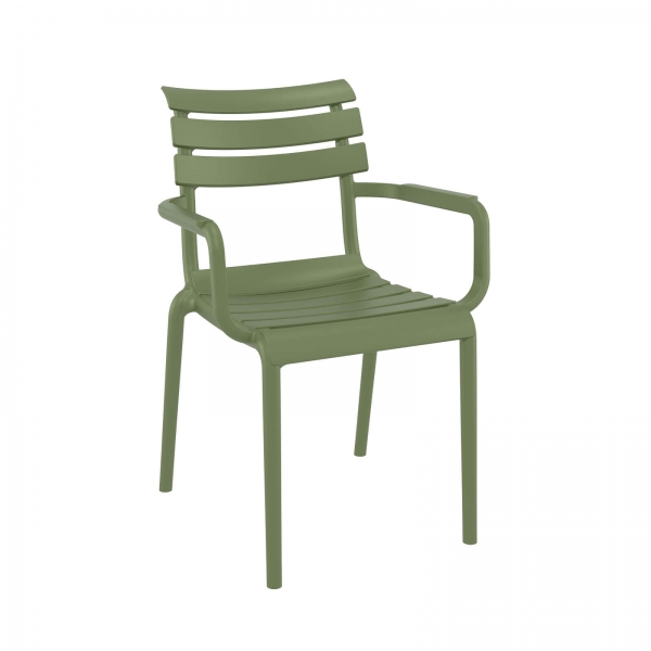 Fauteuil moderne empilable en polypropylène - Paris - 7
