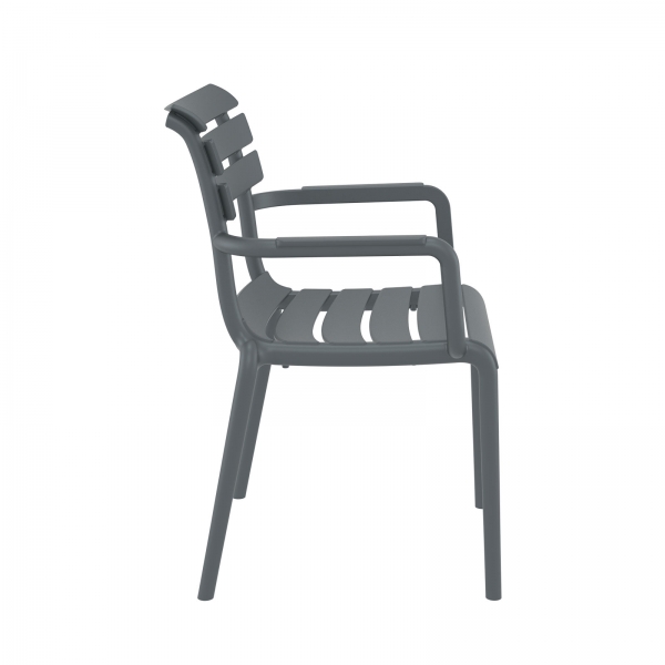 Fauteuil moderne empilable en polypropylène - Paris - 4