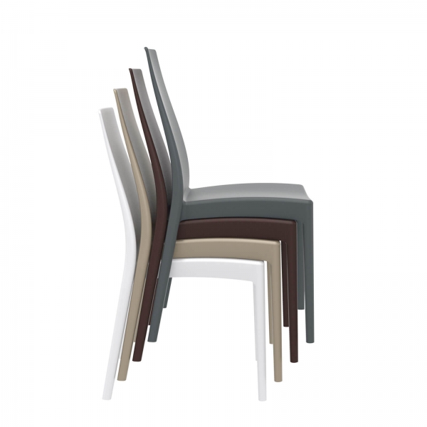 Chaise en polypropylène empilable - Miranda - 10