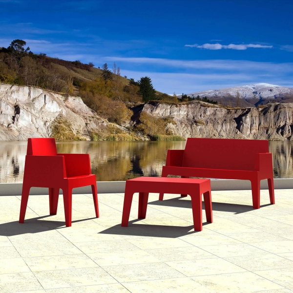 Fauteuil design de jardin en polypropylène Box - 3